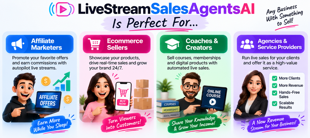 who LiveStreamSalesAgentsAI is for affiliate ecommerce agency
