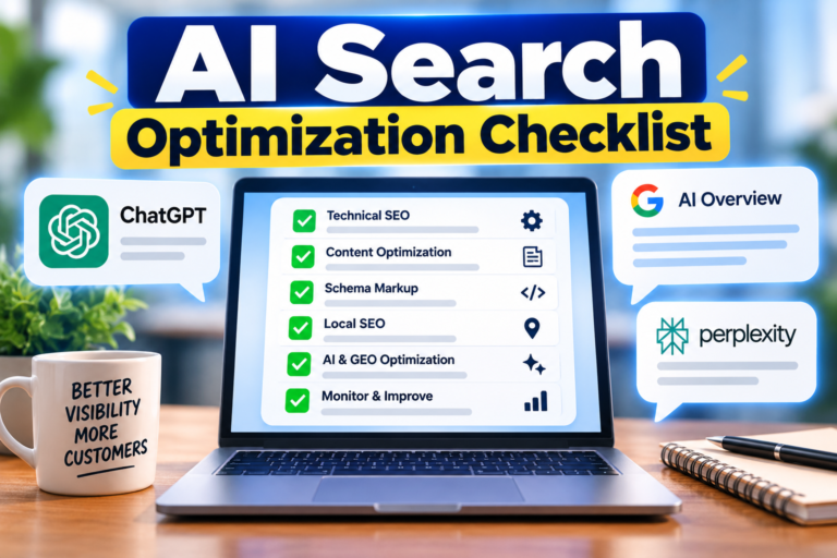 AI search optimization checklist for small business websites