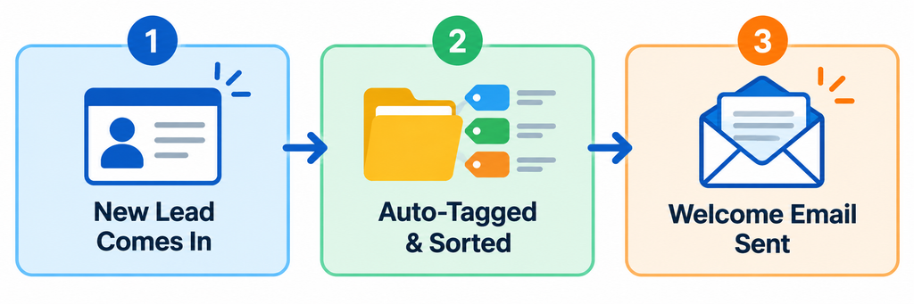 example of a business process automation workflow
