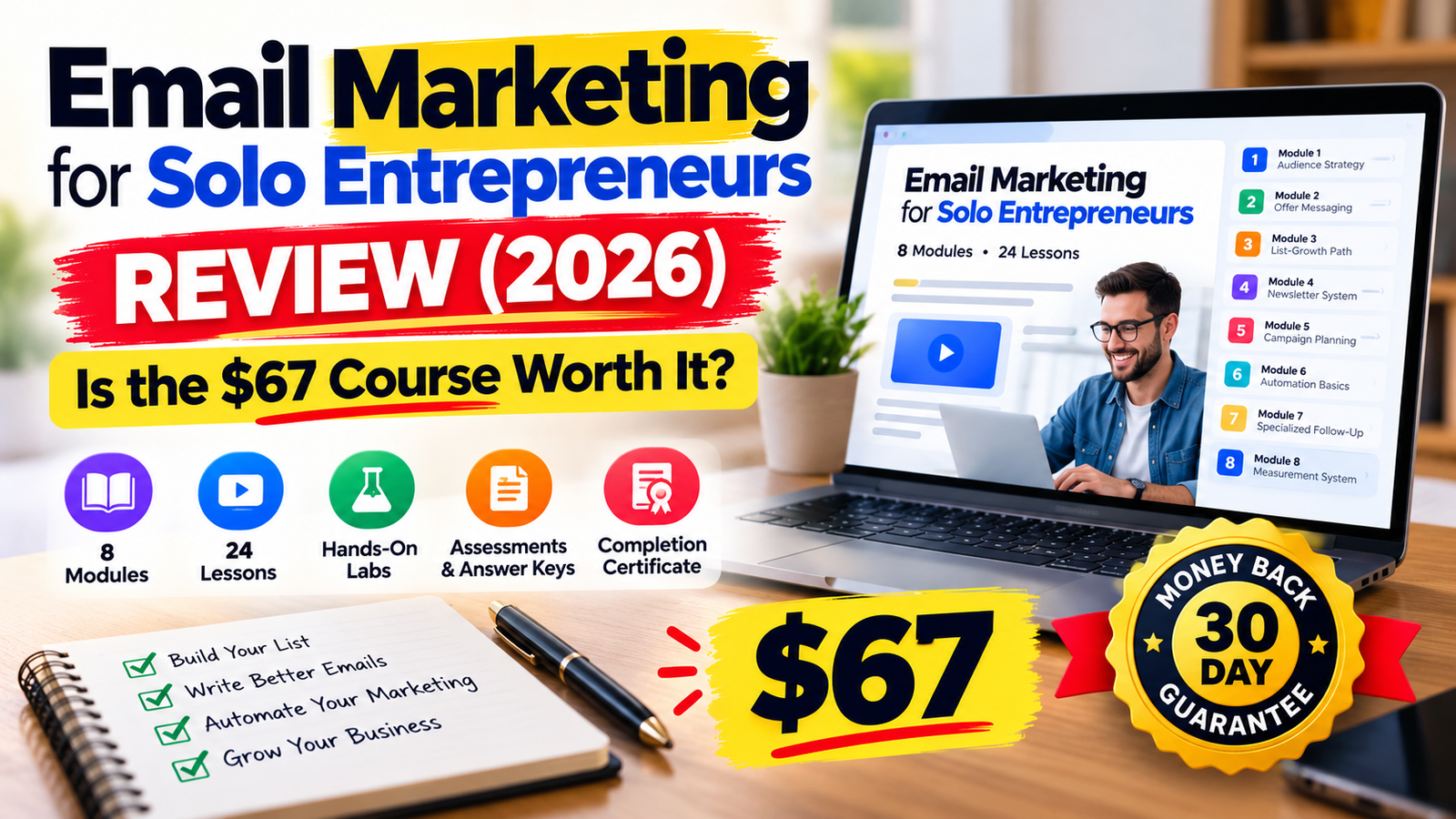 You are currently viewing Email Marketing for Solo Entrepreneurs Review (2026): Is the $67 Course Worth It?