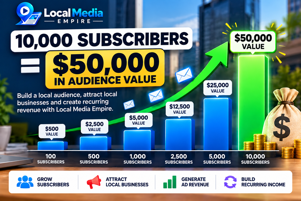 Local audience value growth chart