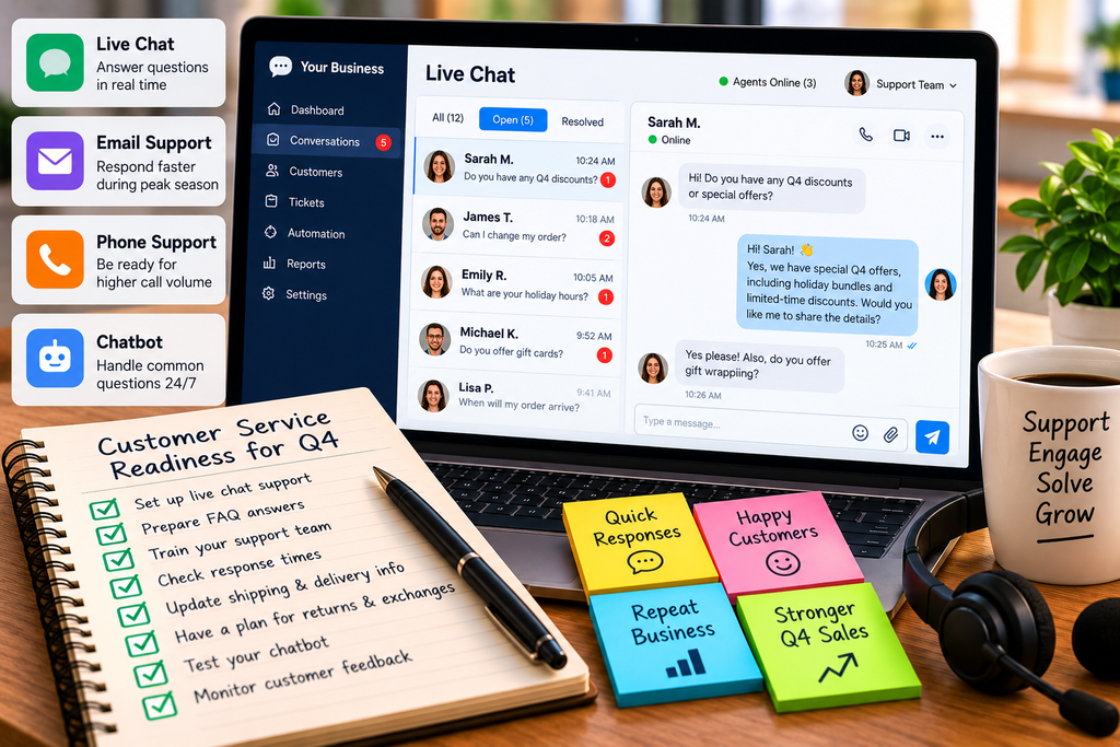 customer service readiness for Q4 small business checklist