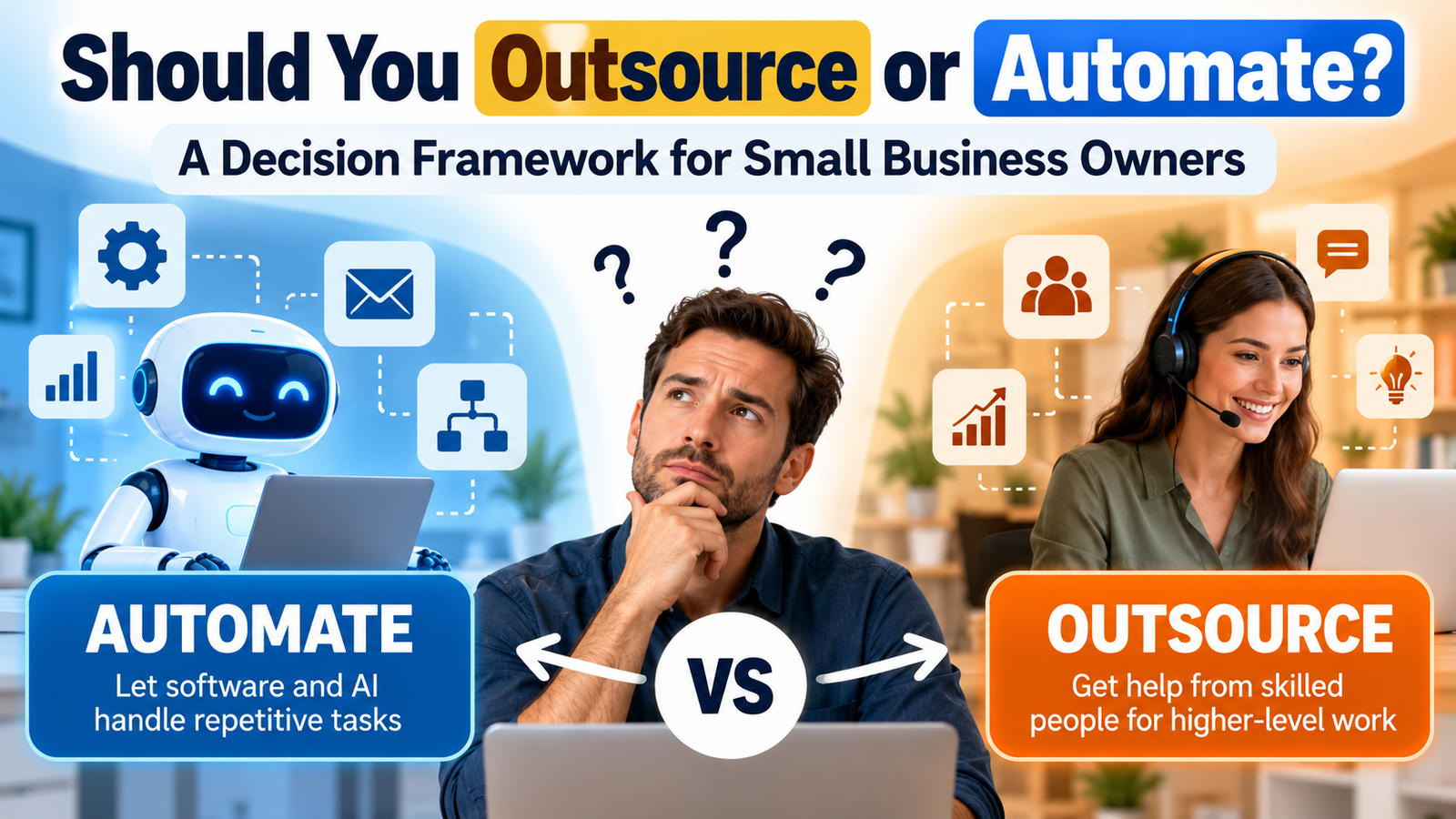 You are currently viewing Should You Outsource or Automate? A Decision Framework for Small Business Owners