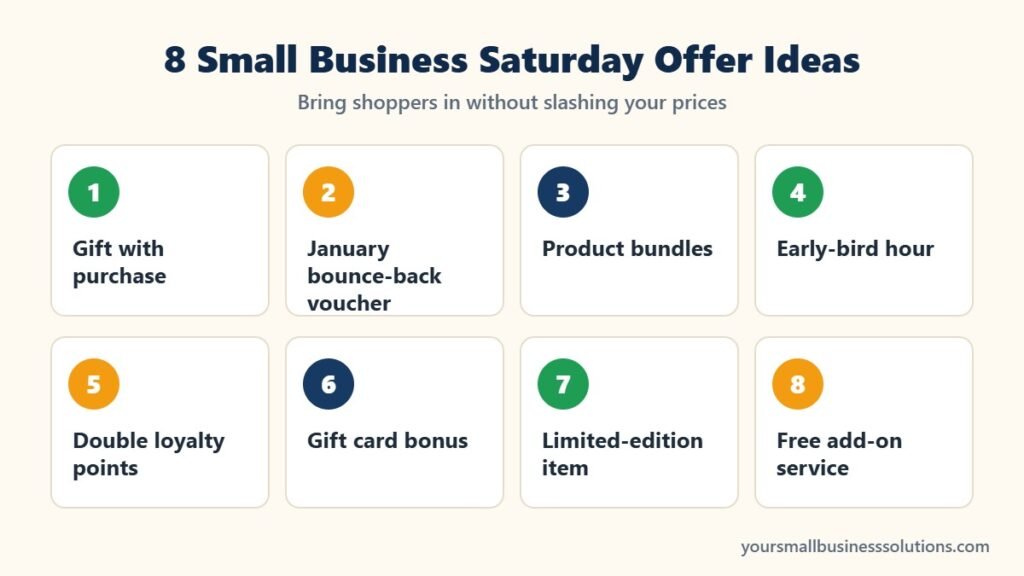 8 Small Business Saturday offer ideas that protect your profit