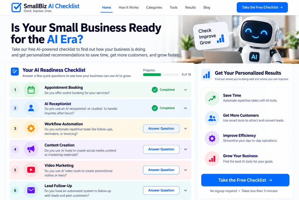 SmallBiz AI Checklist for Q4 business automation